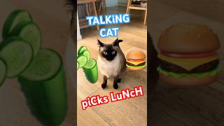 TALKiNG CAT PICKS A LUNCH Lmoa #spooky #siamese #catsofyoutube #cats #shortsfeed #shorts #viral #lol