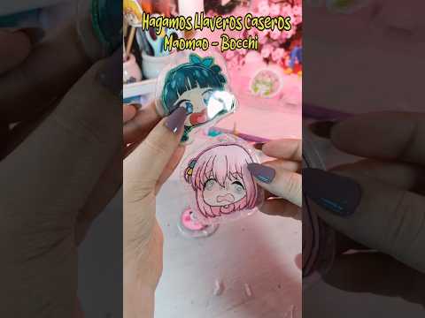 🌸 Let's make homemade #keychains #maomao and #bocchitherock in #silicone #papercraft #crafts #fanart