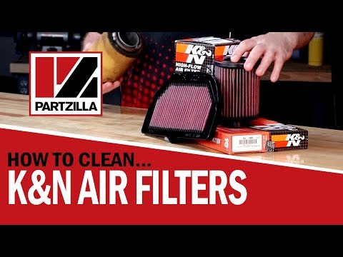 How to Clean a K&N Air Filter  | Cleaning a Reusable Air Filter | Partzilla.com