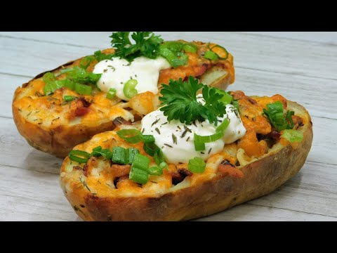 Double Baked Stuffed Potatoes Youtube Recipe