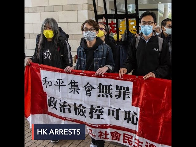 8 Hong Kong activists charged for security law protest