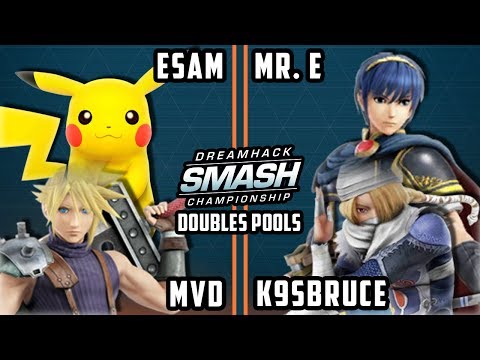 DHATL 17 Smash 4 - ESAM & MVD Vs. Mr. E & K9sbruce Doubles Pools - Smash Wii U