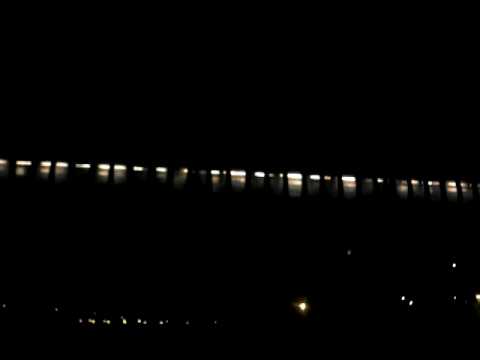 Tubus Hůrka - Lužiny na lince B z venku. (večer)