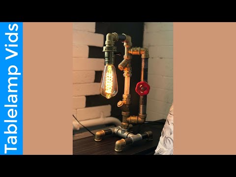 Metal Pipe Cage Table Lamp Handcrafted Industrial Steampunk URBAN 1 Bulb Edison