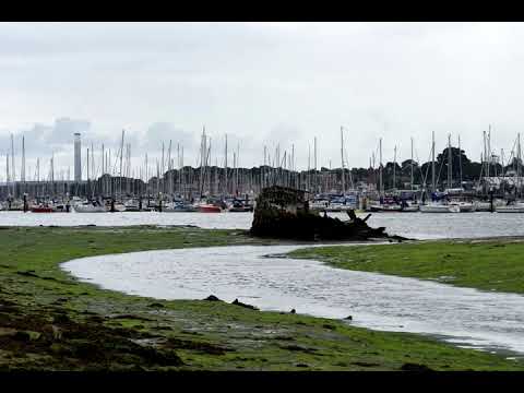 Receding tide on the Hamble River in Timelapse 2