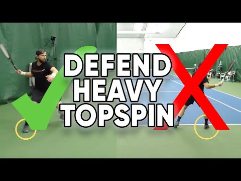 How to Defend Heavy Topspin - Tennis Lesson