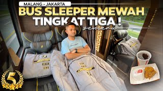 Download lagu BUS SLEEPER MEWAH TINGKAT 3 ‼️ Malang - Jakarta Naik Bus Triple Decker . mp3