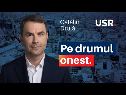 USR îl desemnează oficial pe Cătălin Drulă candidat la Primăria București