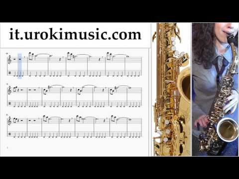Lezioni di Sassofono Tenore Mission Impossible - Theme Tutorial Spartito Parte#2 um-i276