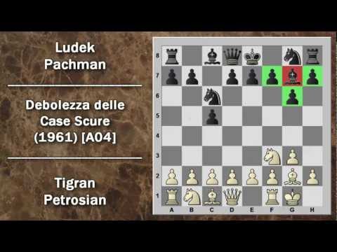 Partite Commentate di Scacchi 30- Petrosian vs Pachman - Debolezza delle Case Scure - 1961 [A04]