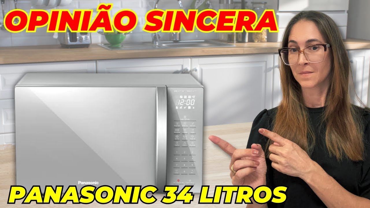 Miniatura da avaliação em vídeo de Micro-ondas Panasonic NN-ST65LWR 34L Branco 220V