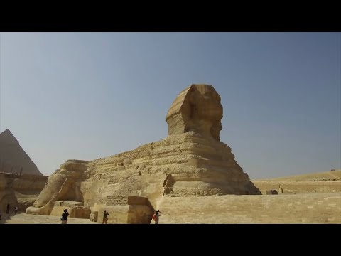The Megalithic Valley Temple And Great Sphinx At The Giza Plateau In Egypt