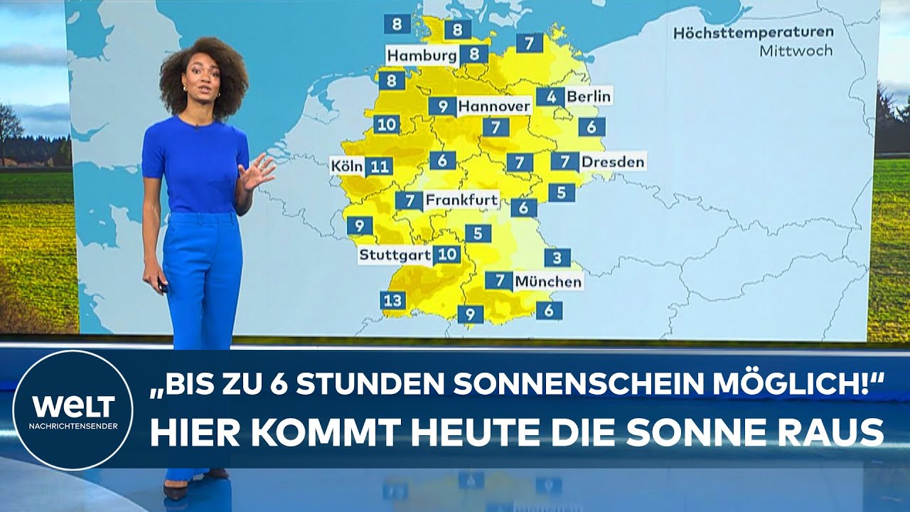 WETTER IN DEUTSCHLAND: Frost am Morgen, Sonne am Mittag – So wird das Wetter heute!
