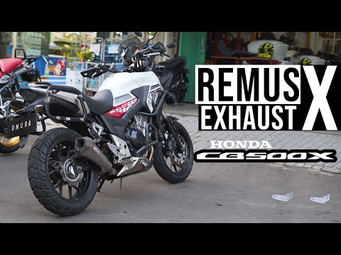 HONDA CB 500 X REMUS EXHAUST! | | Exhaust Sound Check | OMURA TV