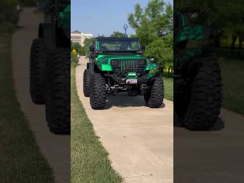 Jeep YJ CAMMED V8 swapped on 40s “ENVIOUS” #carsandcoffee