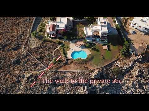 Villa in Lindos Privet beach with swimming pool