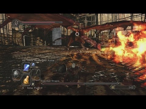 Dark Souls 2 Guardian Dragon Boss Fight