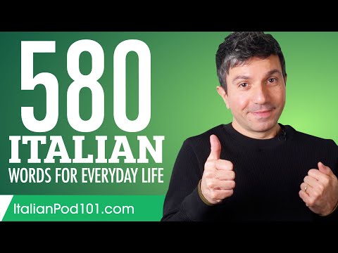 580 Italian Words for Everyday Life - Basic Vocabulary #29