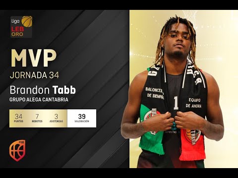 LEB Oro | Brandon Tabb, MVP de la Jornada 34