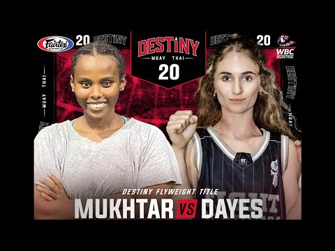 Nas Mukhtar Vs Hannah Dayes - Destiny Muay Thai 20