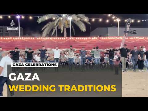 Gaza weddings: Traditional ceremony offers small relief from war