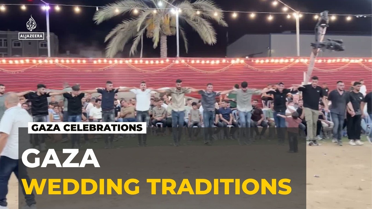 Gaza weddings: Traditional ceremony offers small relief from war