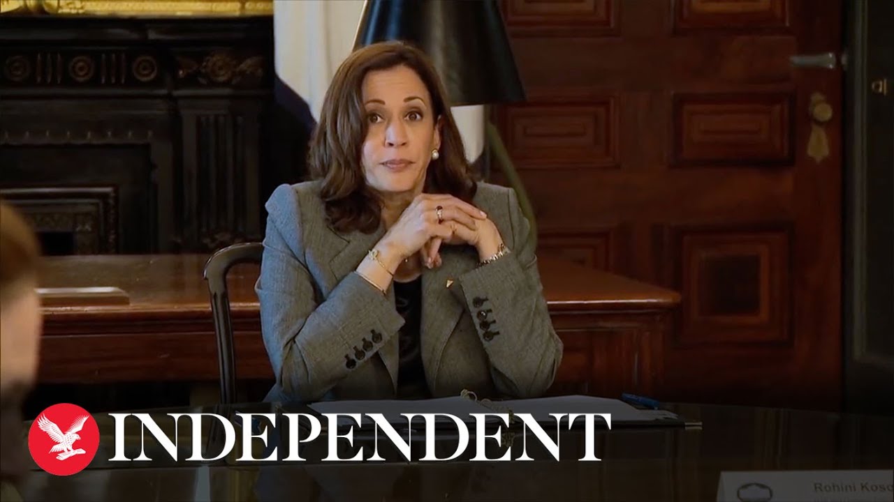 Kamala Harris warns 'a lot at stake' if Supreme Court overturns Roe v Wade