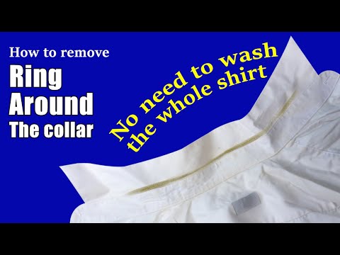 How to remove ring around the collar | No need to wash the whole shirt