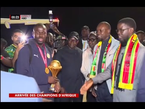 🔴[ DIRECT : AIBD - suivez l'accueil triomphal des lions