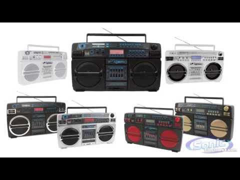 Lasonic i-931x (white) Ghetto Blaster with iPod/iPhone Dock-video