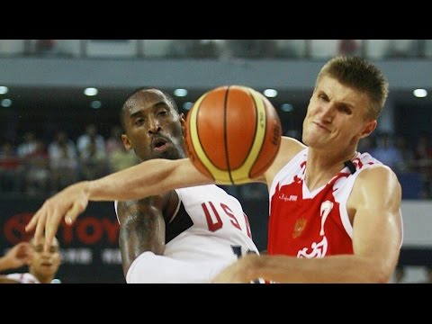 Russia vs USA 2008 Olympics Men's Basketball Exhibition Friendly Match FULL GAME English