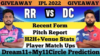 RR vs DC | RR vs DC Dream11 Prediction | RAJ vs DEL My11circle Team | RR vs DC IPL Match | IPL 2022