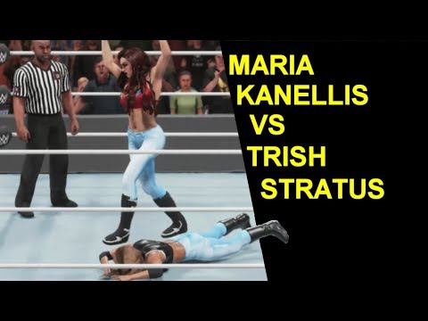 WWE 2K19 Maria Kanellis vs Trish Stratus - Knockout Match