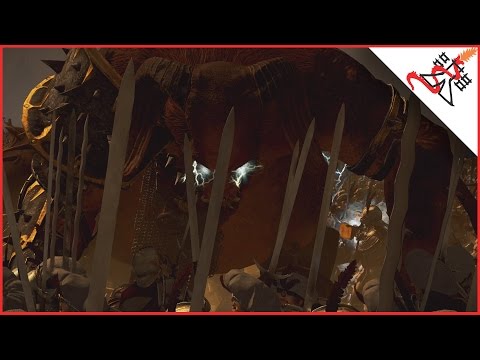 14040 GREATSWORDS vs 40 DRAGON OGRE SHAGGOTHS - Total War: WARHAMMER