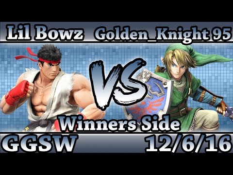GGSW 10 - Lil Bowz (Ryu, Bowser Jr.) Vs. Golden_Knight (Link) Smash Wii U Winners Side - Smash 4