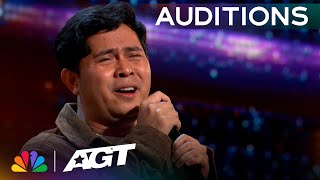 You won&#39;t BELIEVE his voice! Cakra Khan&#39;s soulful song captivates the judges | Auditions | AGT 2023