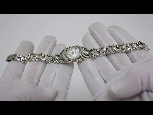 Женские серебряные часы 0529 Видеообзор