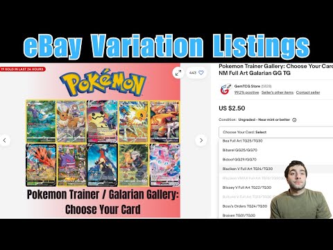 How to Create eBay Variation Listings for Pokémon Cards (Step-by-Step Guide)
