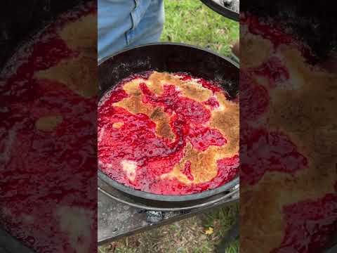 Strawberry Cobbler Dump Cake. Three Ingredients