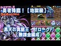 パズドラ 「勇者降臨！（地獄級） 二人の勇者」 黒天の真龍王・ゼローグpt ノーコン攻略