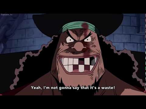 Blackbeard epic speech to luffy(English Sub)