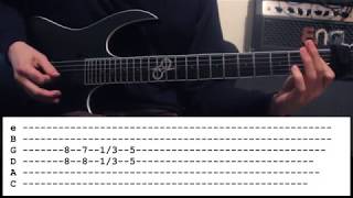 Carpenter Brut - Beware The Beast - Guitar Riff Lesson