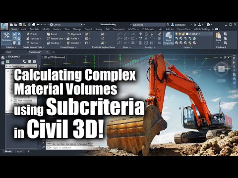 Calculating Complex Material Volumes using Subcriteria in Civil 3D