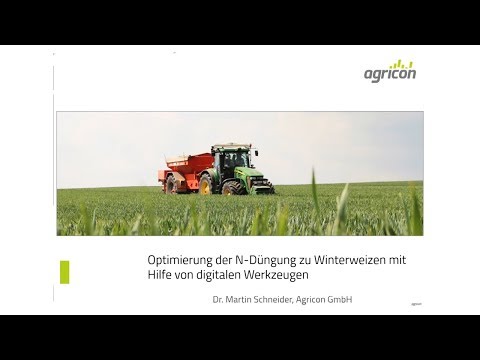 agricon | Optimierung der N-Düngung mit digitalen Werkzeugen