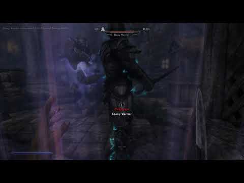 Killing the Ebony Warrior with the most powerful poison in Skyrim