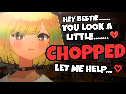 【ASMR】gyaru gives you a makeover in class💛📚 | personal attention/massage✨ | valley girl voice😴 #asmr