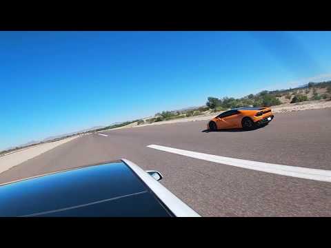 Model 3 Performance vs 580hp Lamborghini 1/2 mile race
