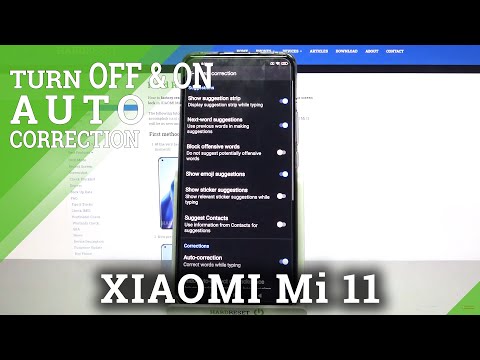 Xiaomi Mi 11   Turn On Off Auto Correction