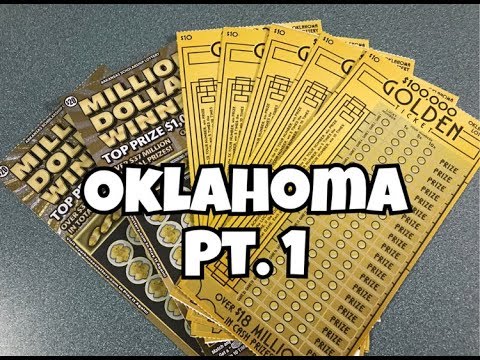 Part 1 - $10 $100,000 Golden Oklahoma Lottery Scratch...