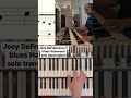 Joey DeFrancesco F blues Hammond solo transcription
